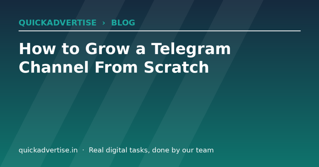 How to Grow a Telegram Channel From Scratch